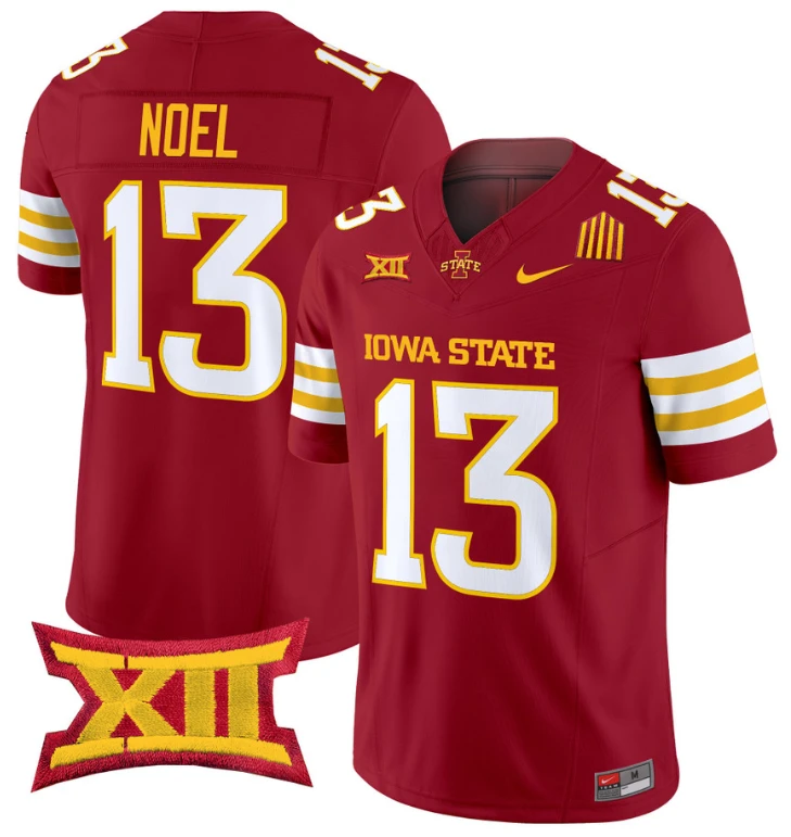 Jaylin Noel Jersey #13 Iowa State Cyclones Vapor Limited College Football Stitched Cardinal by My Store