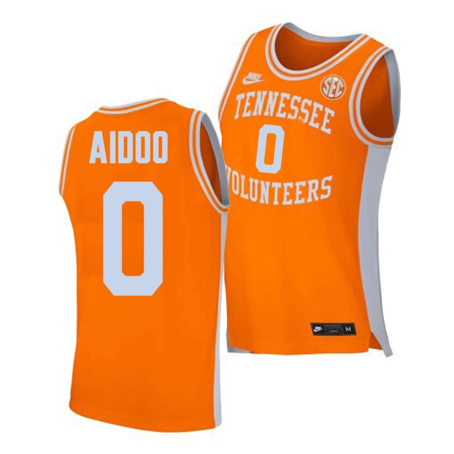 Jonas Aidoo Jersey #0 Tennessee Volunteers College Basketball Orange Classic by My store basketball