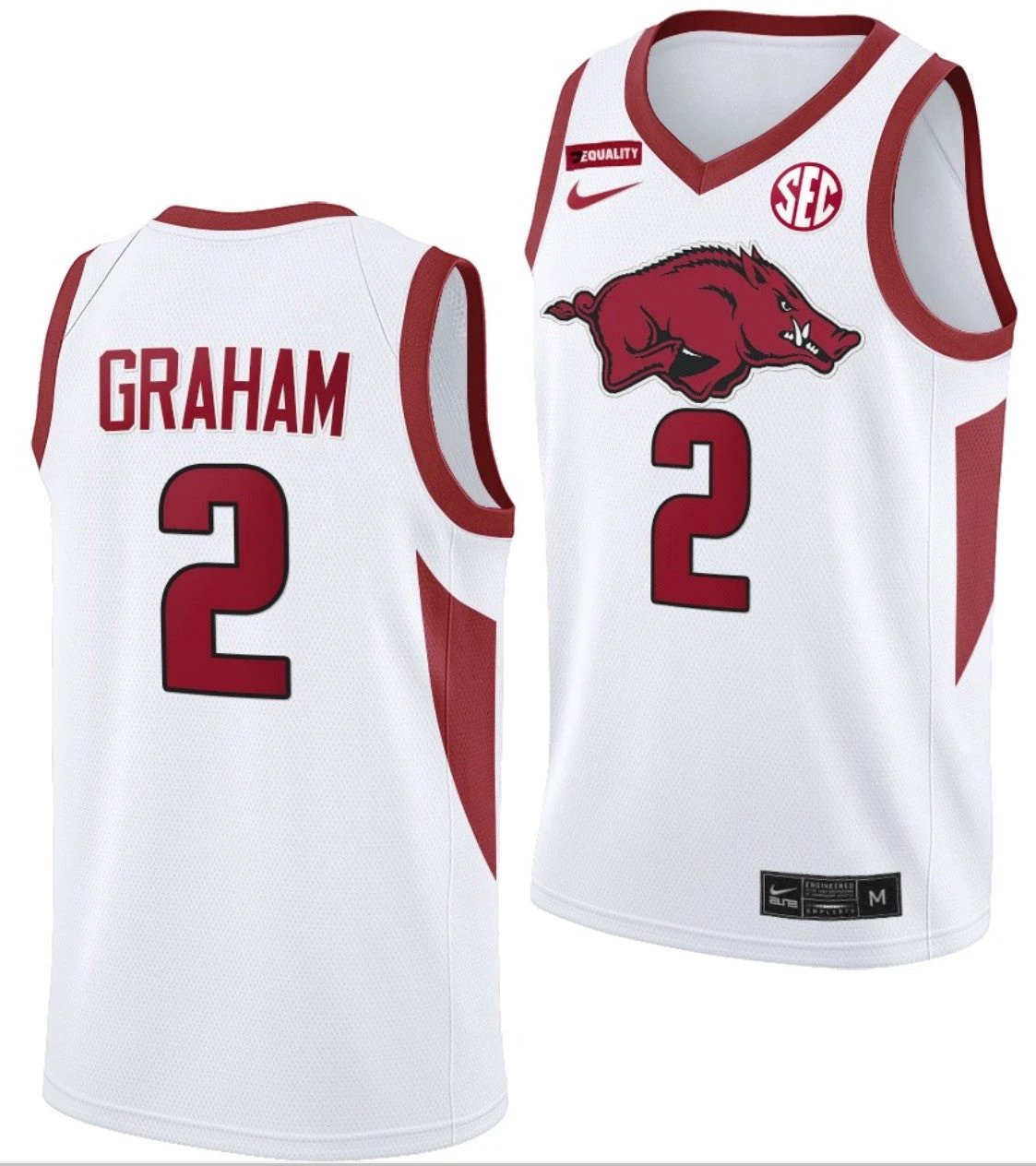 Jalen Graham Jersey Arkansas Razorbacks College Basketball #2 by My store basketball