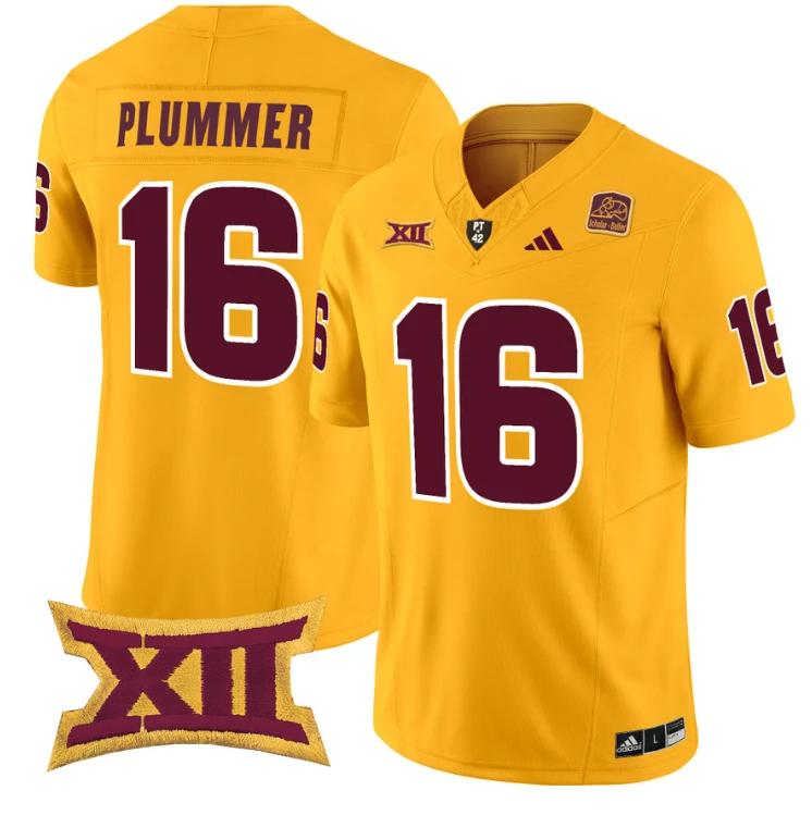Jake Plummer Jersey #16 Arizona State Sun Devils Vapor Limited College Football Gold by My Store