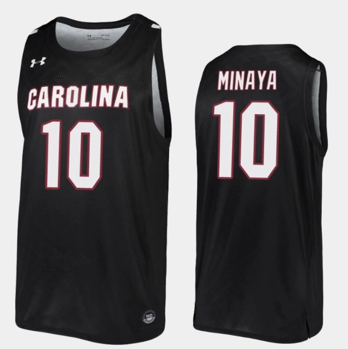 Justin Minaya Jersey South Carolina Gamecocks College Basketball Black Replica #10 by My store basketball
