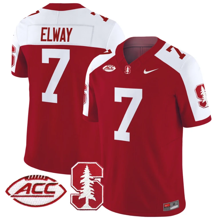 John Elway Jersey #7 Stanford Cardinal Vapor Limited College Football Stitched Crimson Alternate by My Store