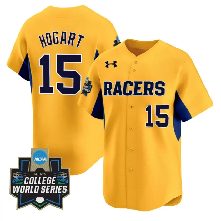 Jonathan Hogart Jersey #15 Murray State Racers 2025 World Series Stitched Gold by My Store
