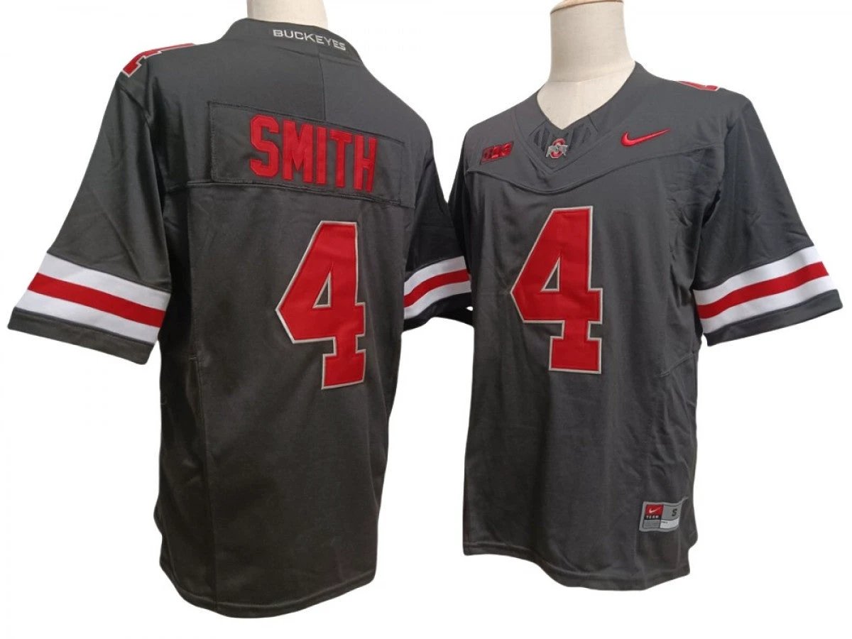 Jeremiah Smith Jersey #4 Ohio State Buckeyes Vapor F.U.S.E. Football Limited Black by My Store