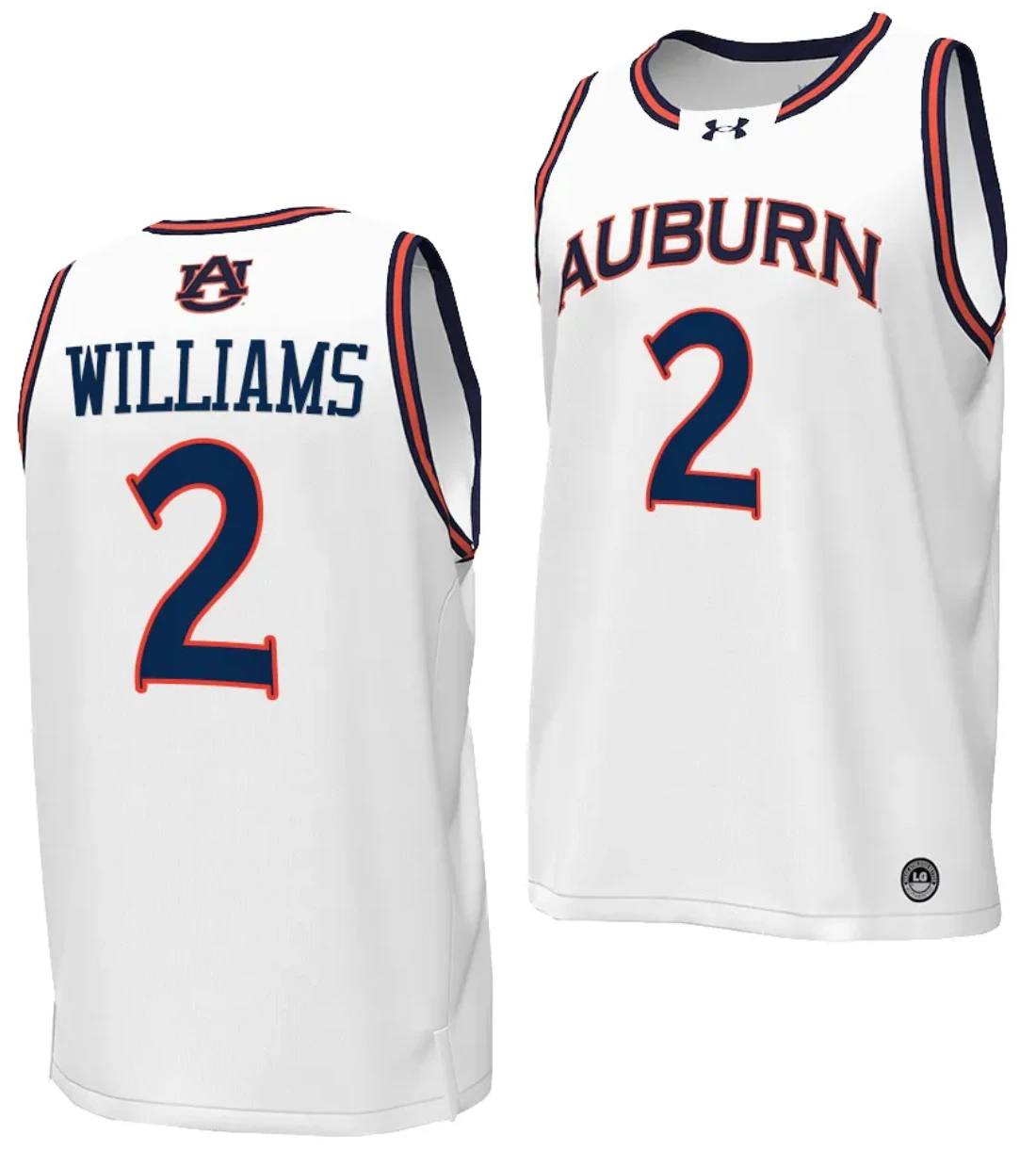 Jaylin Williams Jersey #2 Auburn Tigers Replica College Basketball 2023-24 White by My store basketball