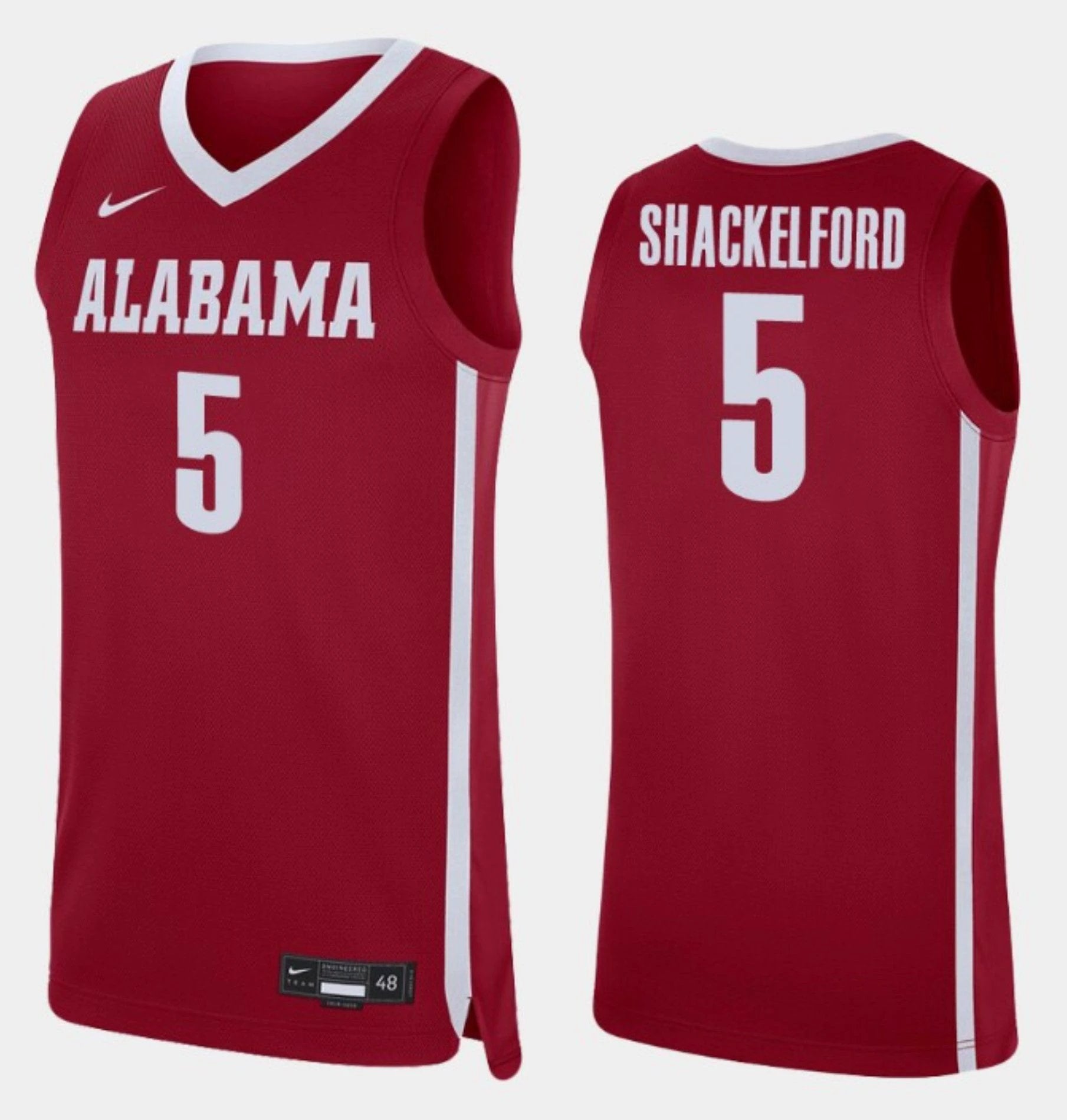 Jaden Shackelford Jersey Alabama Crimson Tide College Basketball Replica Crimson #5 by My store basketball