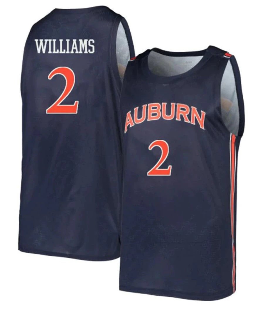 Jaylin Williams Jersey Auburn Tigers College Basketball #2 by My store basketball
