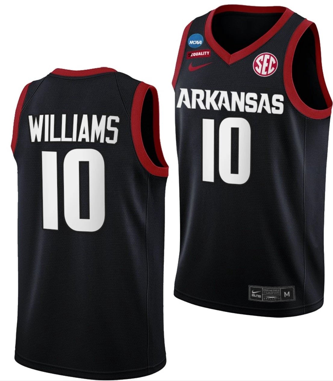 Jaylin Williams Jersey Arkansas Razorbacks College Basketball 2022 NCAA March Madness #10 by My store basketball