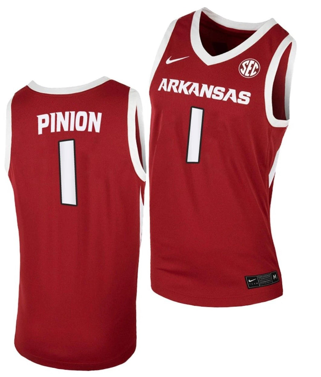 Joseph Pinion Jersey Arkansas Razorbacks College Basketball #1 by My store basketball