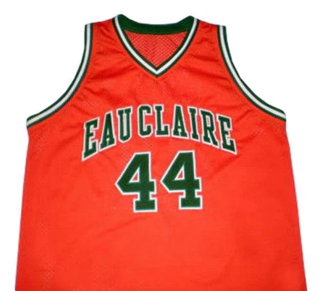Jermaine O'Neal Jersey #44 Eau Claire High School Basketball Sewn Orange by My store basketball