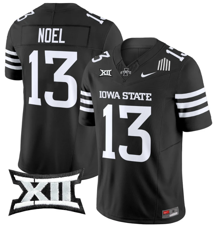 Jaylin Noel Jersey #13 Iowa State Cyclones Vapor Limited College Football Stitched Black by My Store