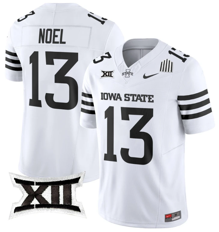 Jaylin Noel Jersey #13 Iowa State Cyclones Vapor Limited College Football Stitched White Limited by My Store