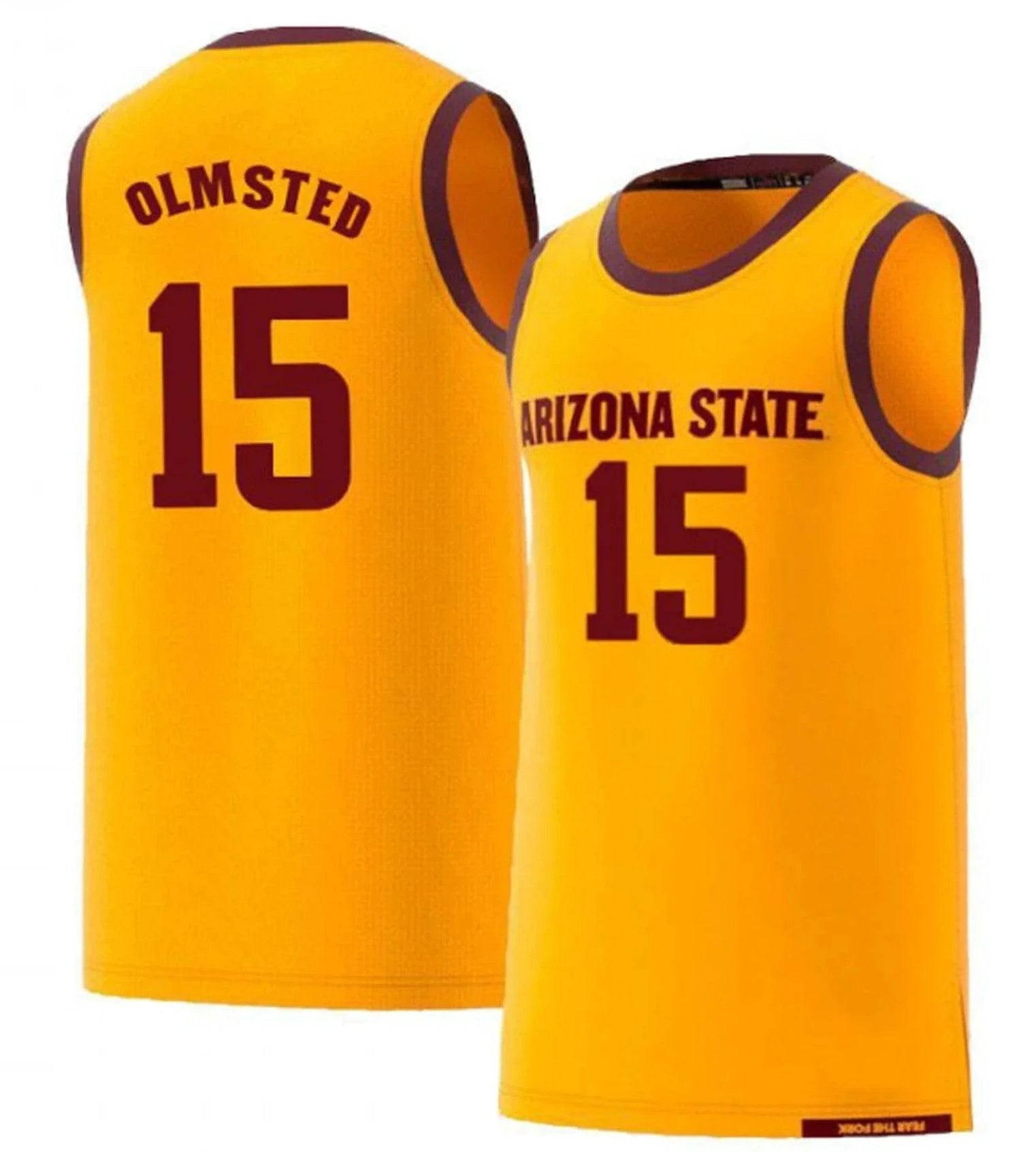 John Olmsted Jersey #15 Arizona State Sun Devils College Basketball by My store basketball
