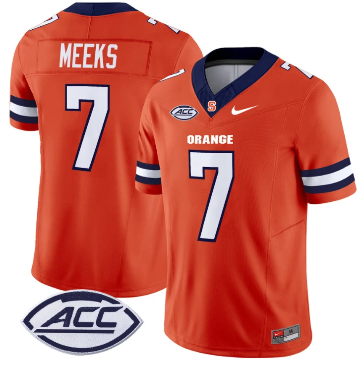 Jackson Meeks Jersey #7 Syracuse Orange Vapor Limited College Football Orange by My Store