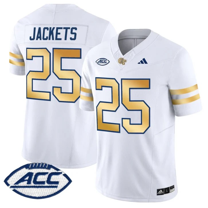Jackets Jersey #25 Georgia Tech Yellow Jackets 2025 Limited Stitched by My Store NCAA Football Jerseys
