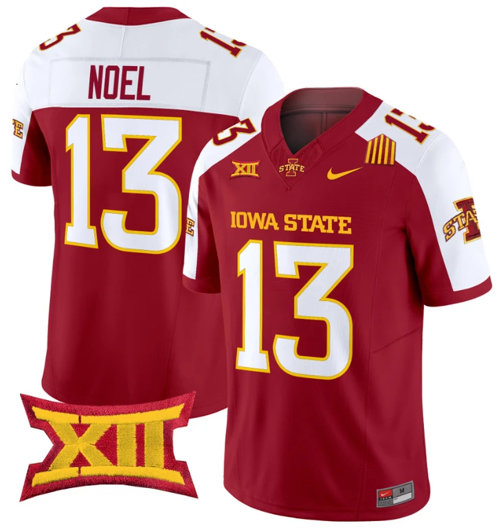 Jaylin Noel Jersey #13 Iowa State Cyclones Vapor Limited College Football Stitched Cardinal Alternate by My Store