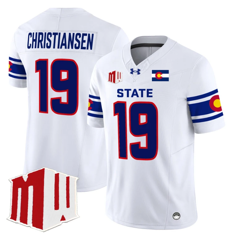 Jack Christiansen Jersey #19 Colorado State Rams 2024 Stitched State Pride by My Store