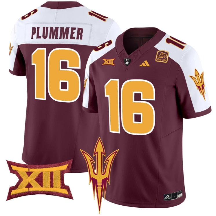 Jake Plummer Jersey #16 Arizona State Sun Devils Vapor Limited College Football Maroon Alternate by My Store