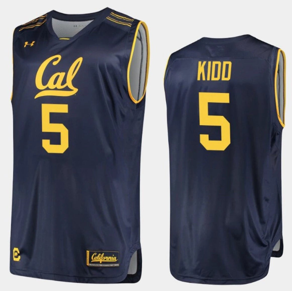 Jason Kidd Rahim Jersey California Golden Bears College Basketball Navy #5 by My store basketball