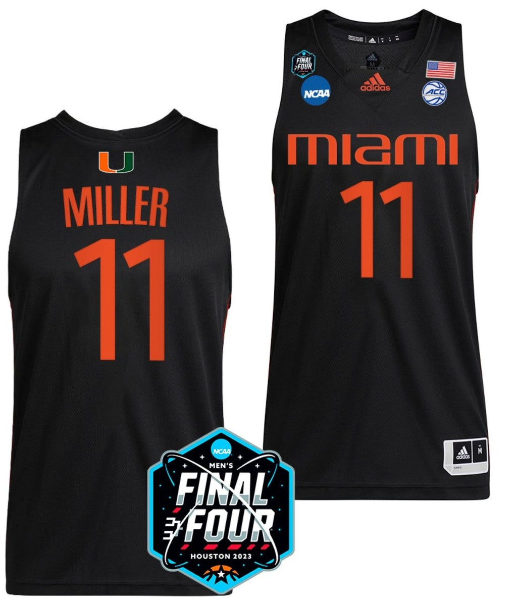 Jordan Miller Jersey Miami Hurricanes 2023 NCAA March Madness White College Basketball #11 by My store basketball