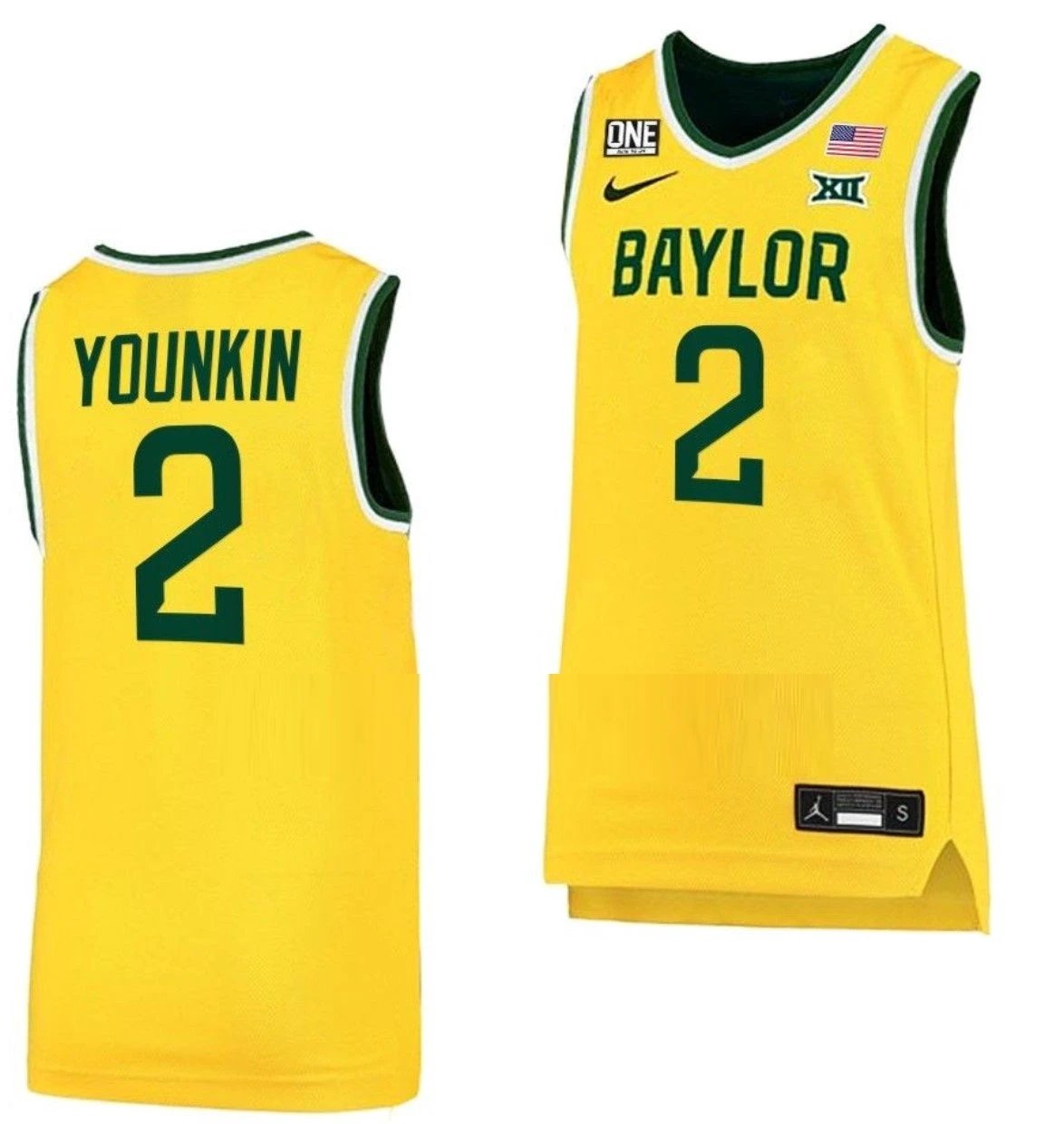 Jake Younkin Jersey Baylor Bears College Basketball #2 by My store basketball