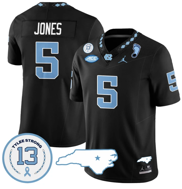 JJ Jones Jersey #5 North Carolina Tar Heels Vapor College Football Stitched Blue by My Store