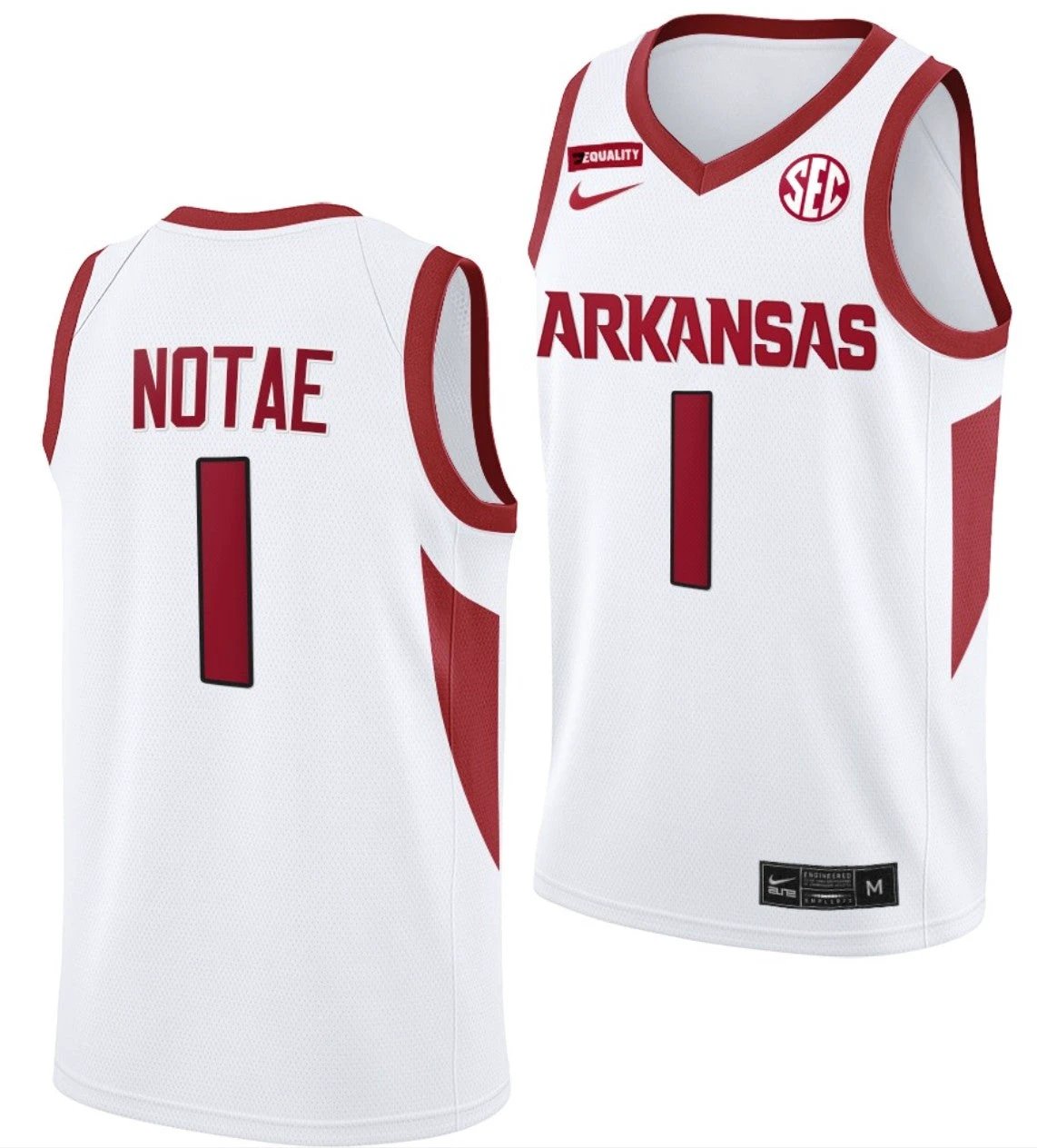 JD Notae Jersey Arkansas Razorbacks College Basketball 2022 NCAA March Madness #1 by My store basketball