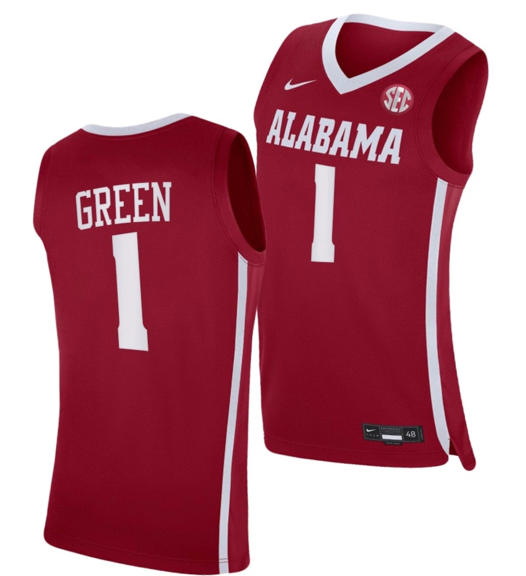 JaMychal Green Jersey Alabama Crimson Tide College Basketball Crimson #1 by My store basketball
