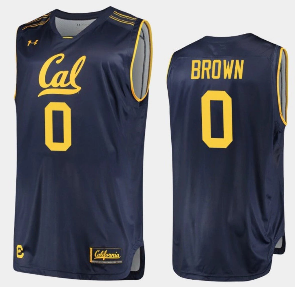 Jaylen Brown Jersey California Golden Bears College Basketball Navy #0 by My store basketball