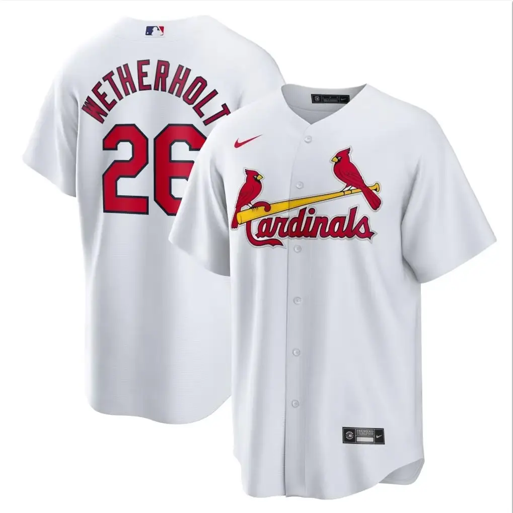 JJ Wetherholt Jersey #26 Cardinals Vapor Premier Limited All Stitched by My Store