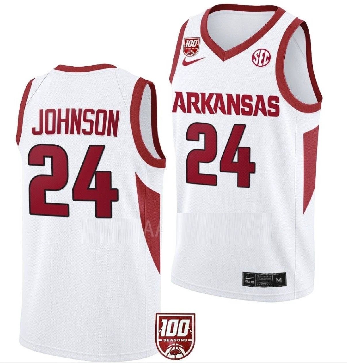 Jordan Walsh Jersey Arkansas Razorbacks College Basketball 100 Season #13 by My store basketball