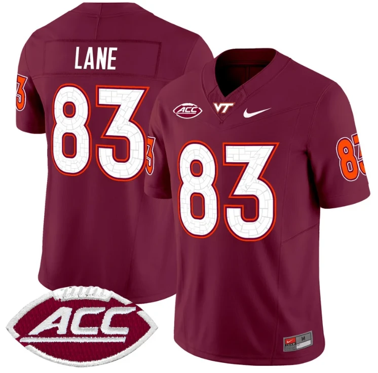 Jaylin Lane Jersey #83 Virginia Tech Hokies Vapor Limited College Football Maroon by My Store