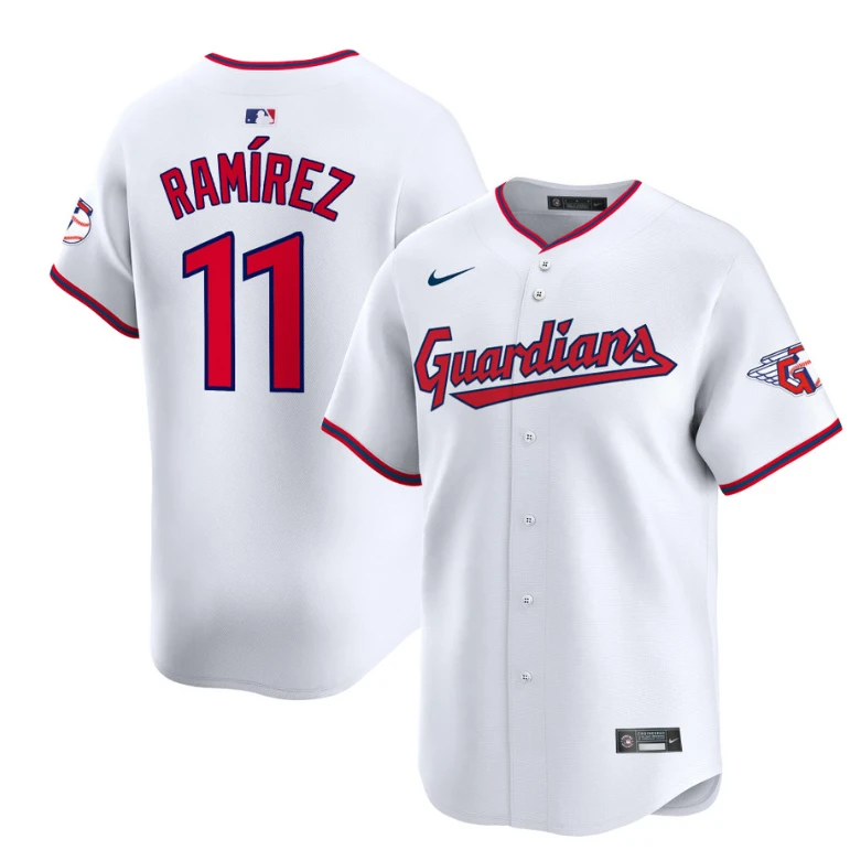José Ramírez Jersey #11 Cleveland Guardians 2025 Vapor Premier Limited All Stitched White by My Store