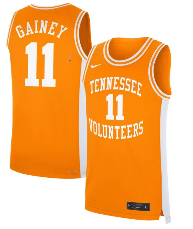 Jordan Gainey Jersey #11 Tennessee Volunteers Basketball NIL Orange by My store basketball