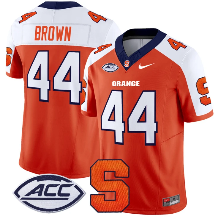 Jim Brown Jersey #44 Syracuse Orange Vapor Limited College Football Orange Alternate by My Store