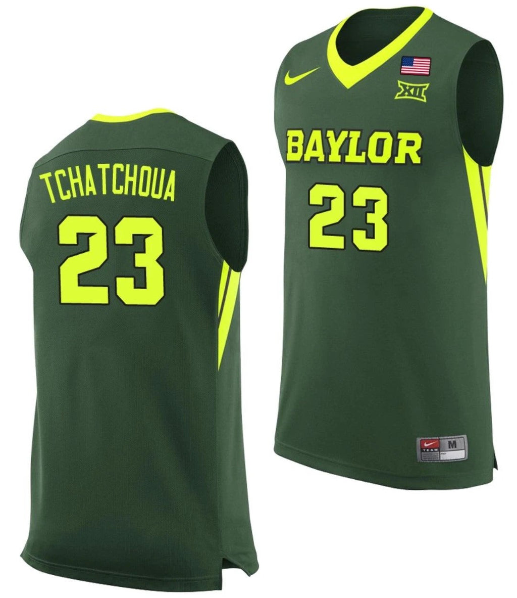 Jonathan Tchamwa Tchatchoua Jersey Baylor Bears College Basketball #23 by My store basketball