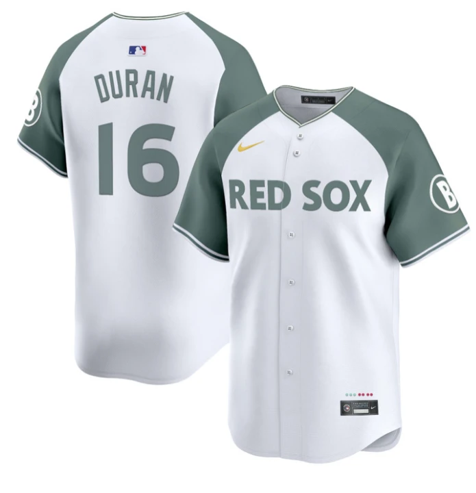 Jarren Duran Jersey #16 Boston Red Sox 2025 City Connect Vapor Premier Limited Stitched Alternate by My Store
