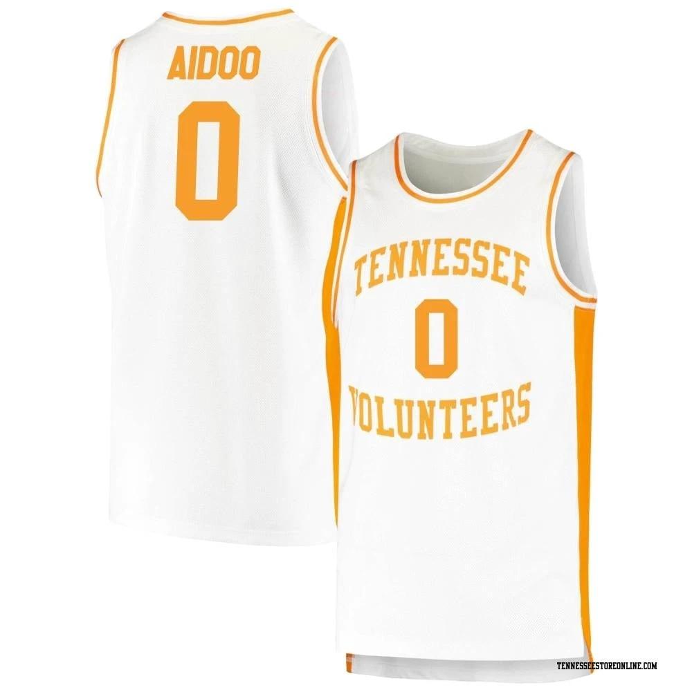 Jonas Aidoo Jersey #0 Tennessee Volunteers College Basketball White by My store basketball