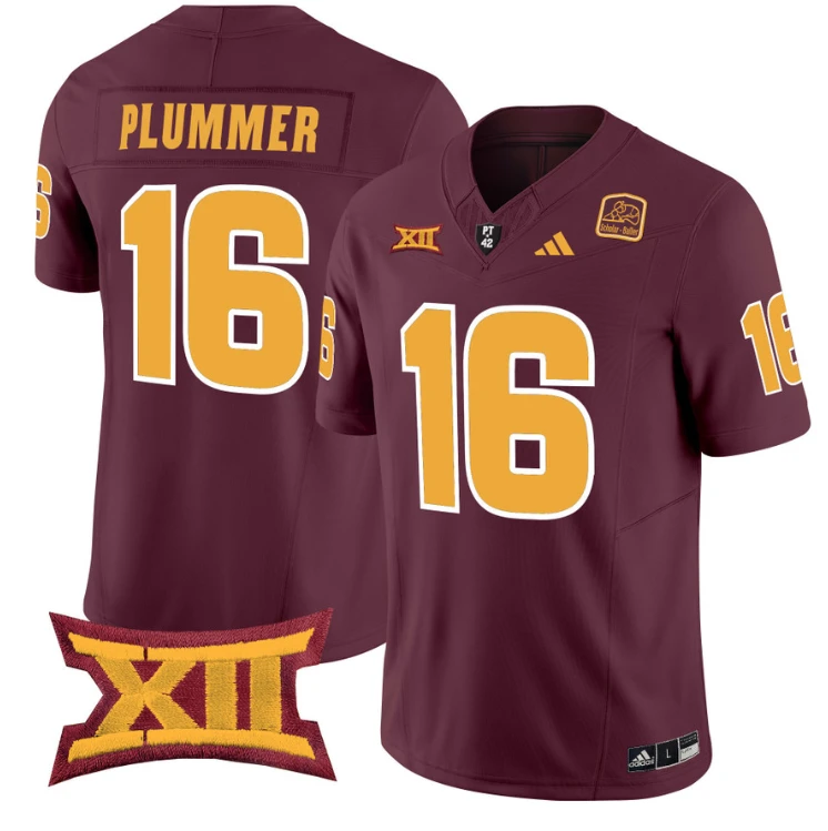 Jake Plummer Jersey #16 Arizona State Sun Devils Vapor Limited College Football Maroon by My Store