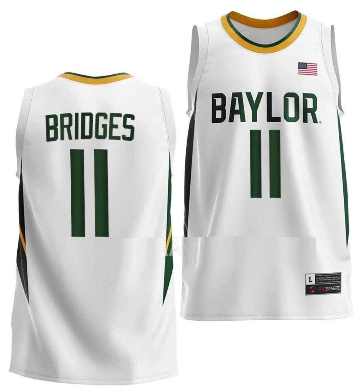 Jalen Bridges Jersey Baylor Bears College Basketball #11 by My store basketball