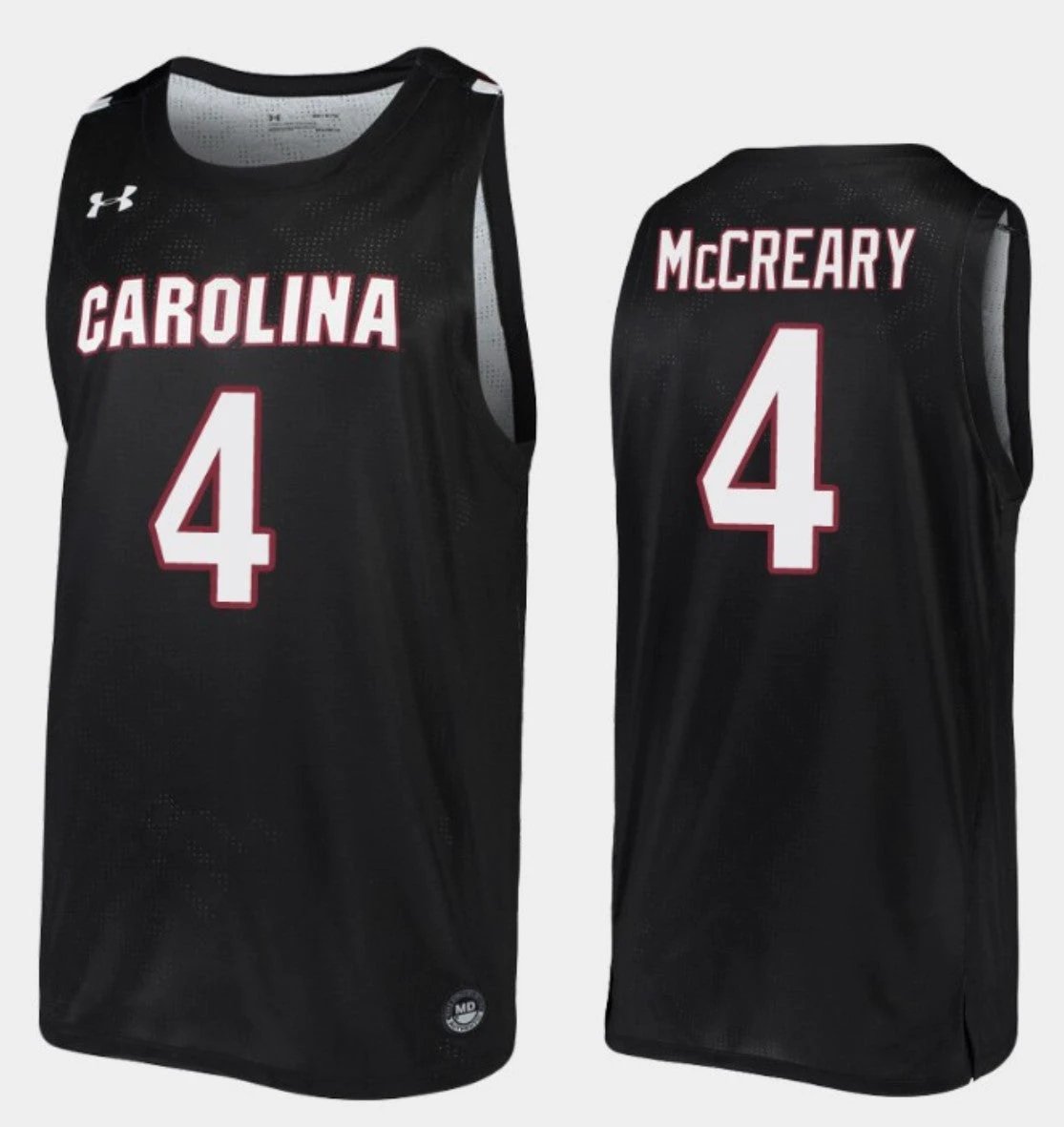 Jalyn McCreary Jersey South Carolina Gamecocks College Basketball Black Replica #4 by My store basketball