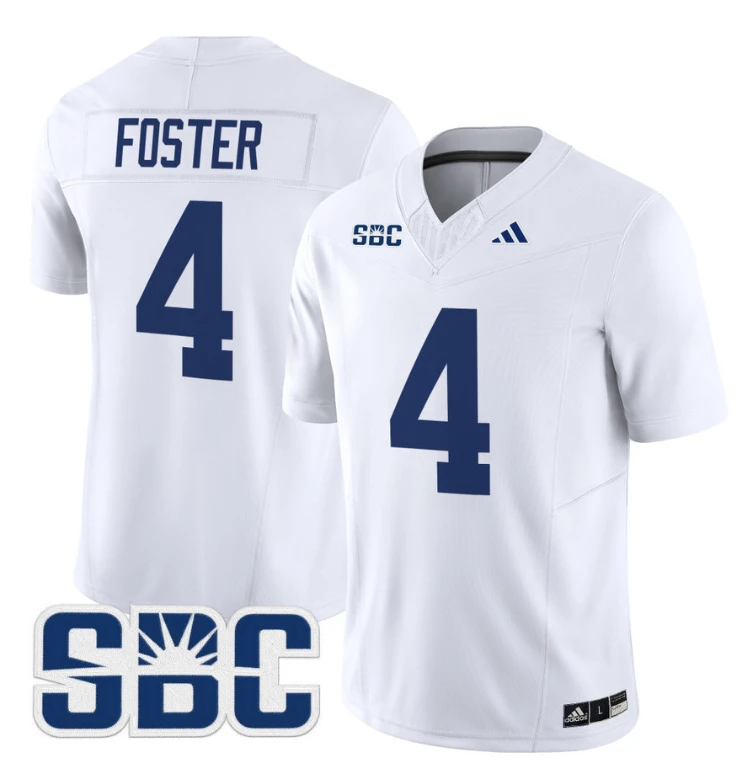 Jayson Foster Jersey #4 Georgia Southern Eagles 2024 Limited Stitched White by My Store