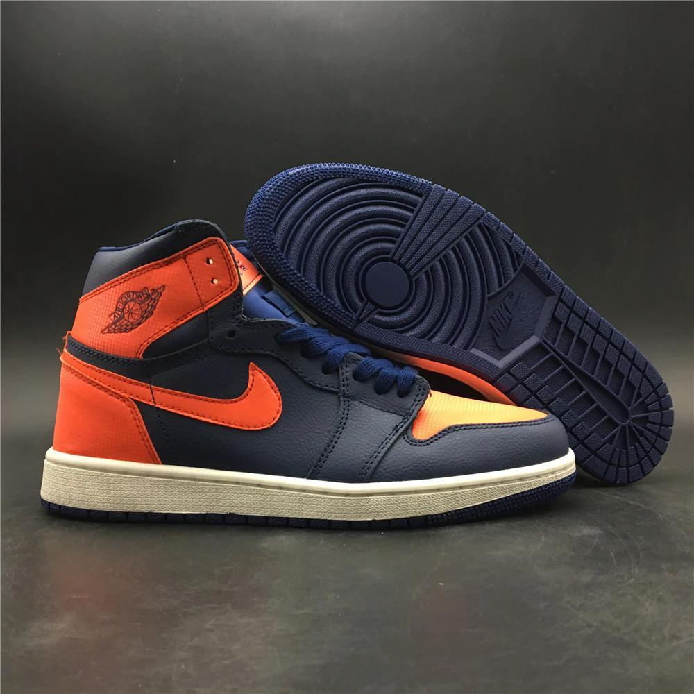 Air Jordan 1 Retro High Blue Void Turf Orange (W) by Air Jordan