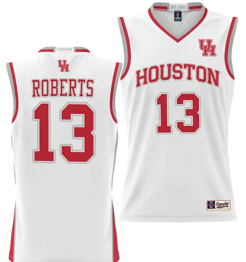 LJ Cryer Jersey #4 Houston Cougars NIL College Basketball Lightweight White by My store basketball