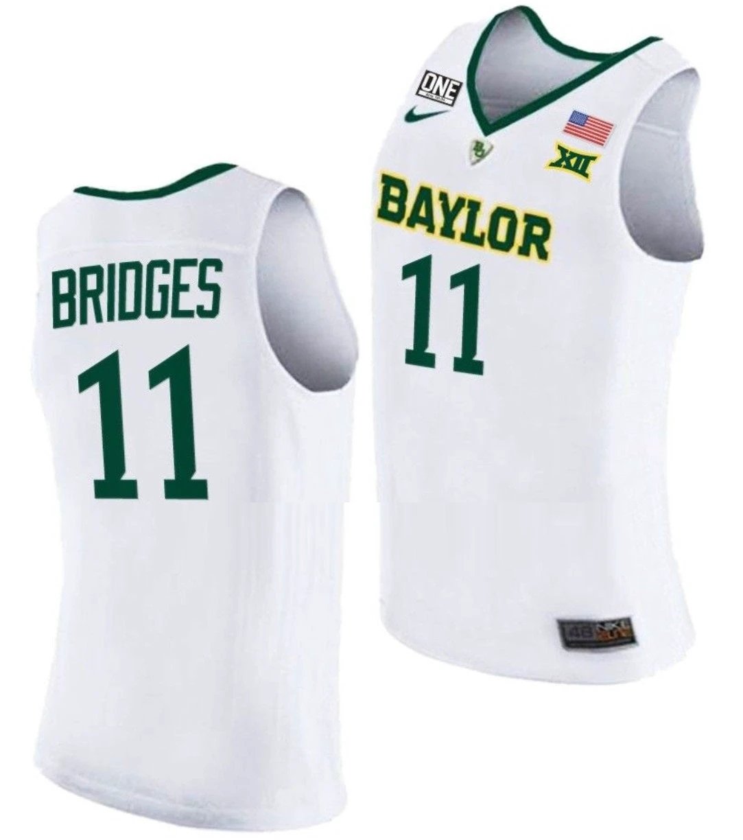 Jalen Bridges Jersey Baylor Bears College Basketball #11 by My store basketball