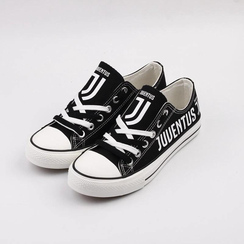 Juventus Low Top Canvas Sport Sneakers Shoes For Men Women Fans by Crocs
