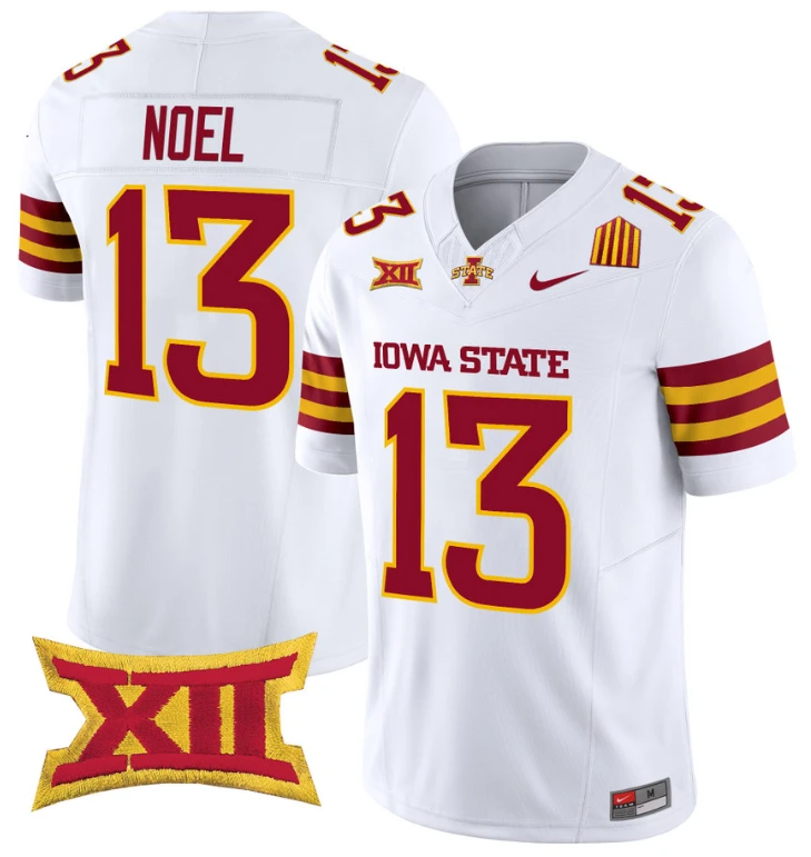 Jaylin Noel Jersey #13 Iowa State Cyclones Vapor Limited College Football Stitched White by My Store