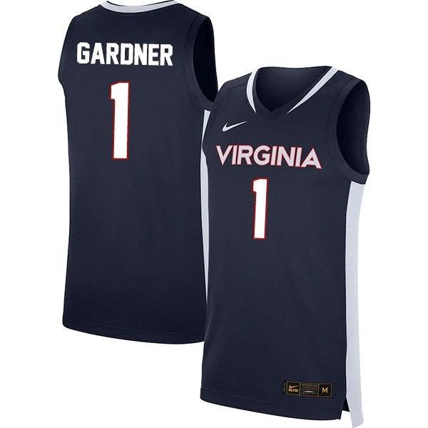 Jayden Gardner Jersey #1 Virginia Cavaliers College Basketball Stitched Navy by My store basketball
