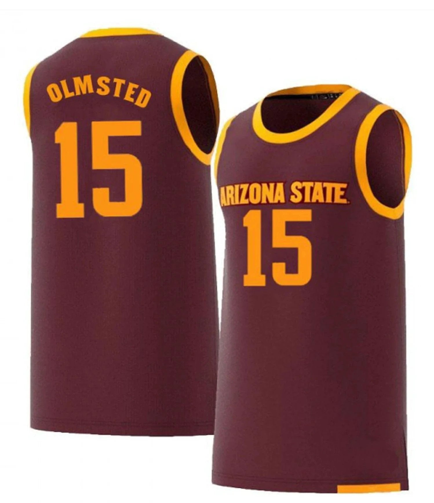 John Olmsted Jersey #15 Arizona State Sun Devils College Basketball by My store basketball