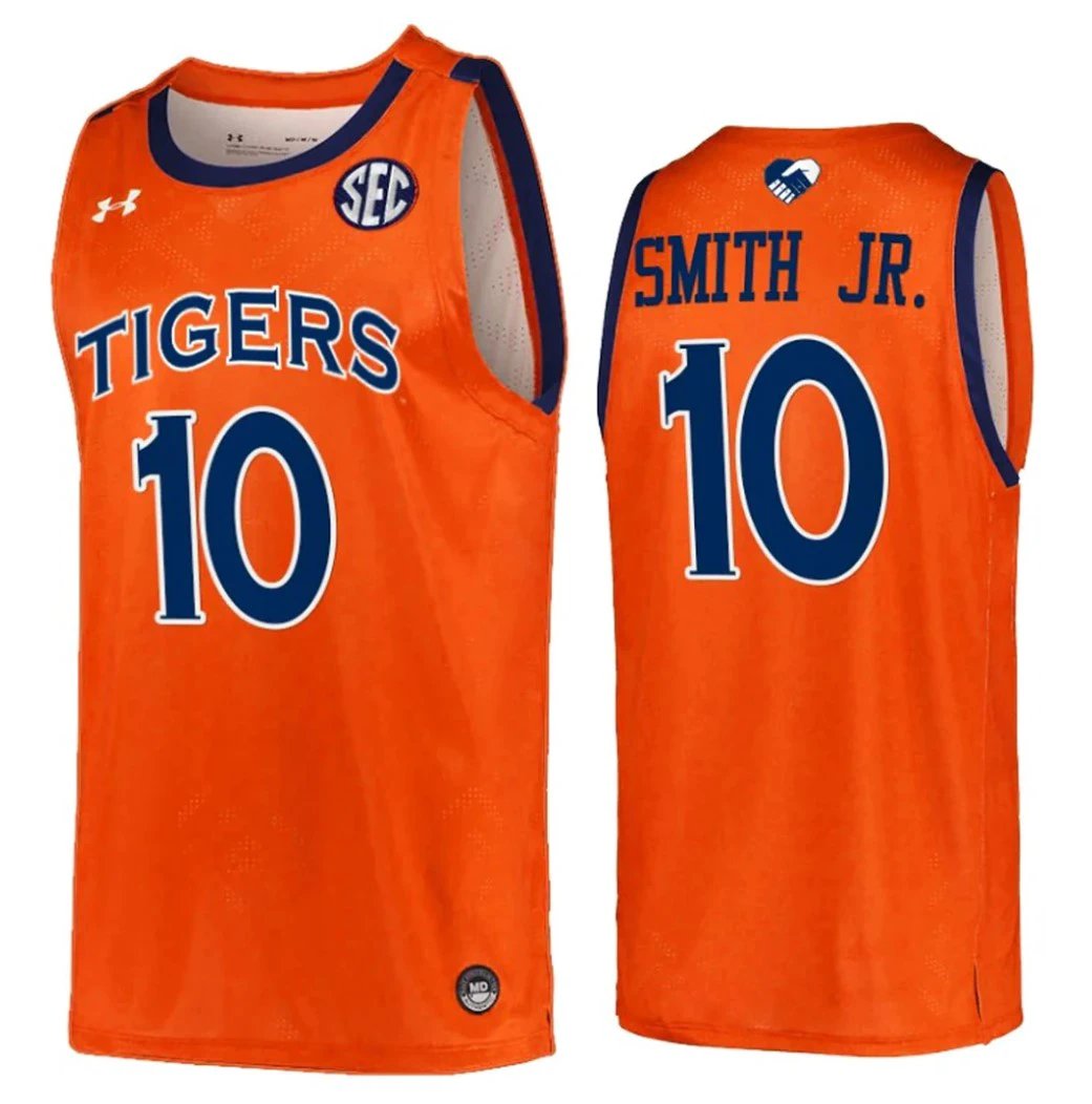 Jabari Smith Jr Jersey Auburn Tigers College Basketball #10 by My store basketball